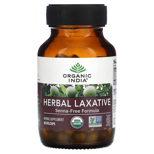 Organic India
Herbal Laxative, Senna Free Formula, 60 Veg Caps