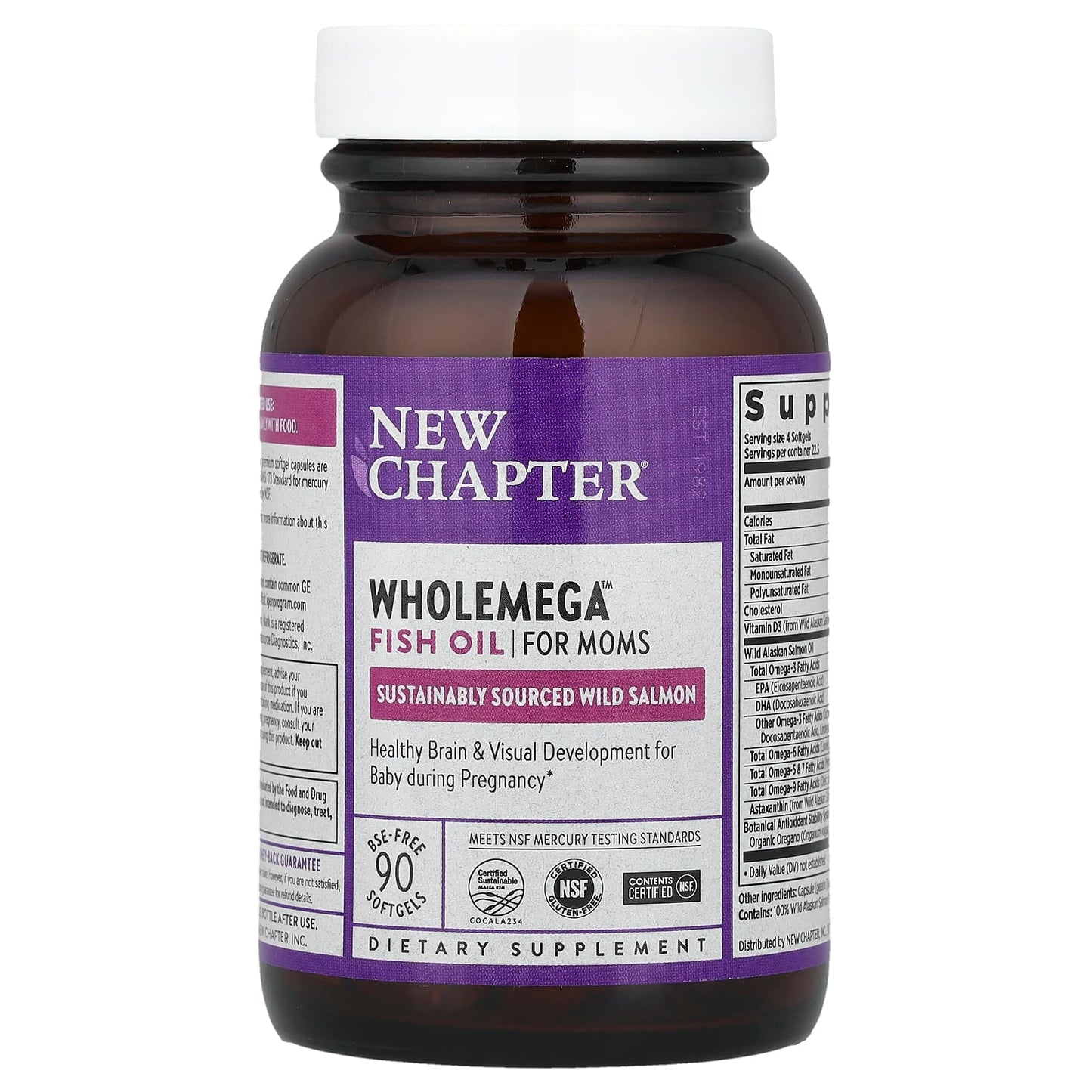 New Chapter
Wholemega™ Fish Oil for Moms, 935 mg, 90 Softgels