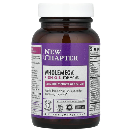 New Chapter
Wholemega™ Fish Oil for Moms, 935 mg, 90 Softgels