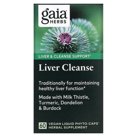 Gaia Herbs
Liver Cleanse, 60 Vegan Liquid Phyto-Caps