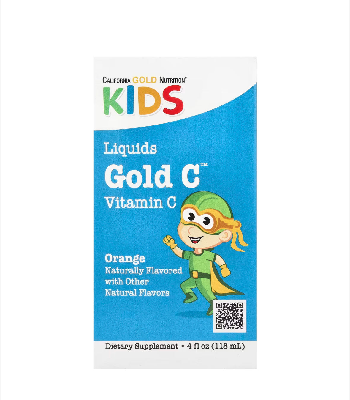 CALIFORNIA GOLD NUTRITION KIDS GOLD C, LIQUID VITAMIN C, 118ML