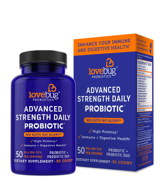 LOVEBUG PROBIOTICS ADVANCED STRENGTH DAILY PROBIOTIC