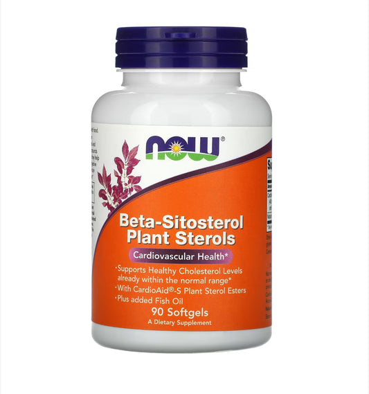 NOW BETA-SITOSTEROL PLANT STEROLS, 90 SOFTGELS