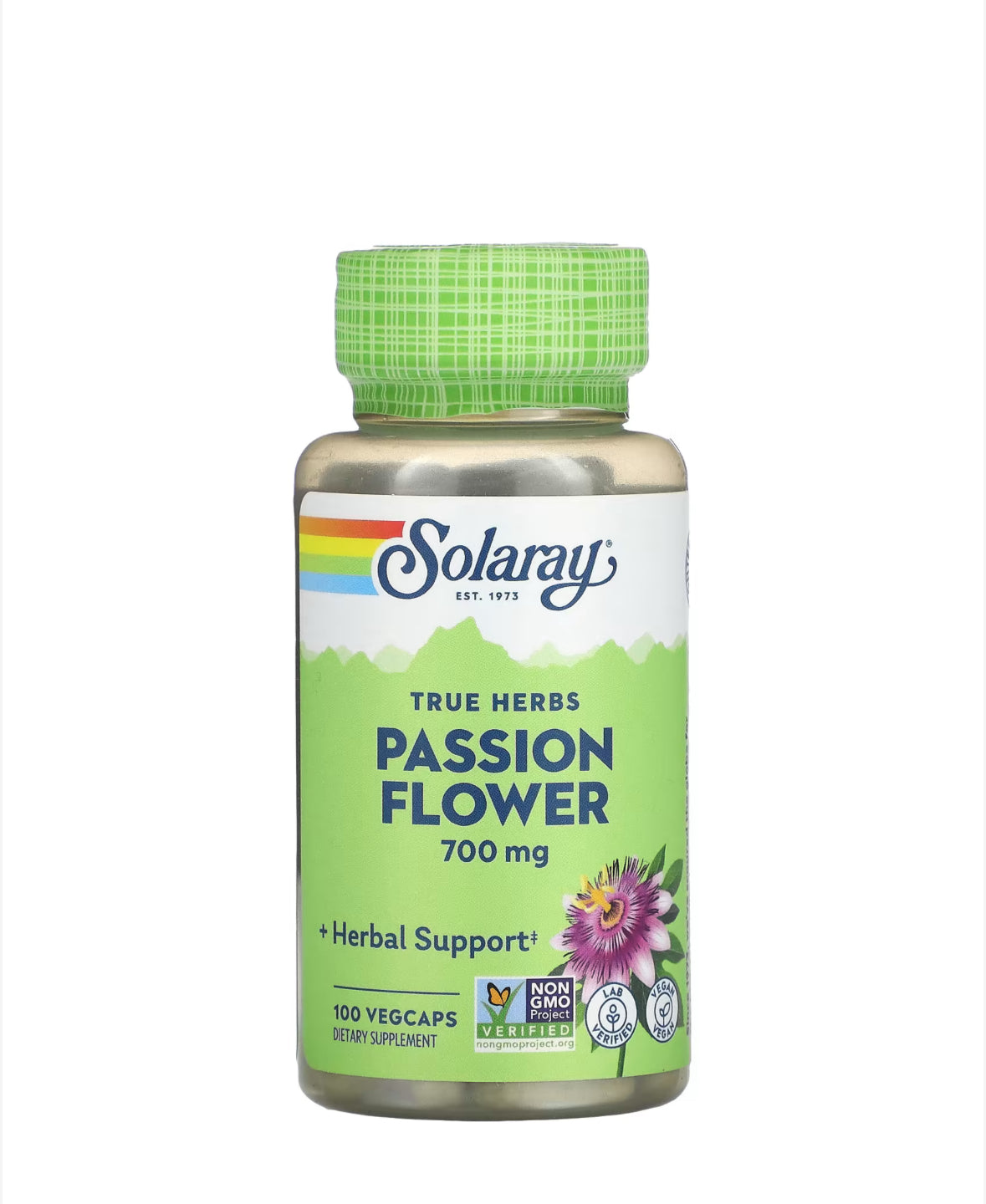 SOLARAY TRUE HERBS PASSION FLOWER 700MG