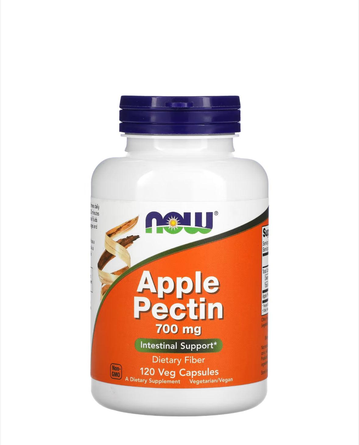 NOW APPLE PECTIN 700MG, 120 VEG CAPSULES