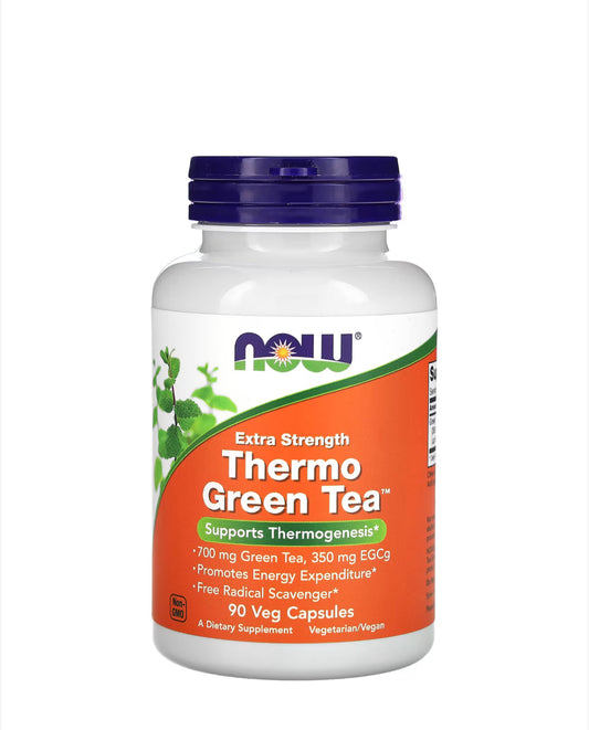 NOW EXTRA STRENGTH THERMO GREEN TEA, 90 VEG CAPSULES