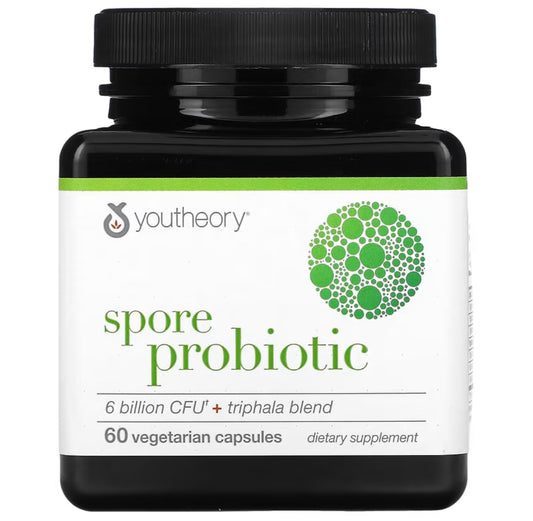 YOUTHEORY SPORE PROBIOTIC, 60 CAPSULES