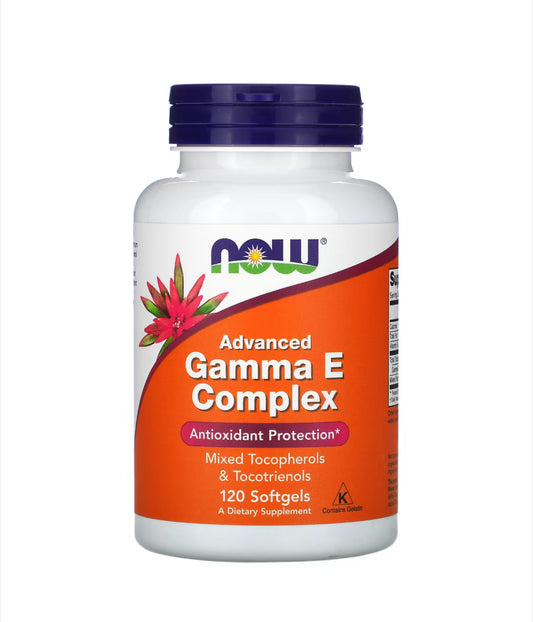 NOW ADVANCED GAMMA E COMPLEX, 120 SOFTGELS