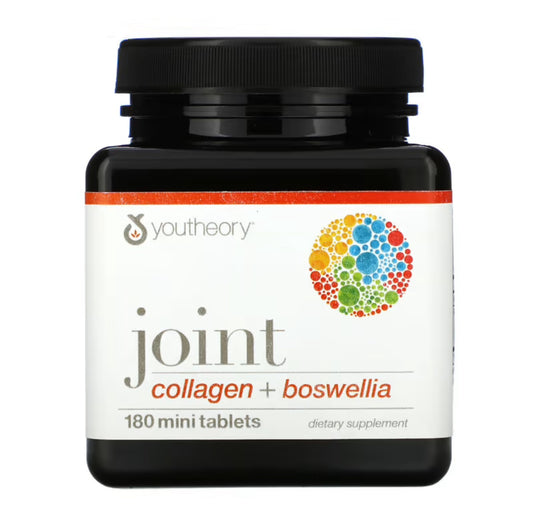 YOUTHEORY JOINT COLLAGEN + BOSWELLIA, 180 MINI TABLETS