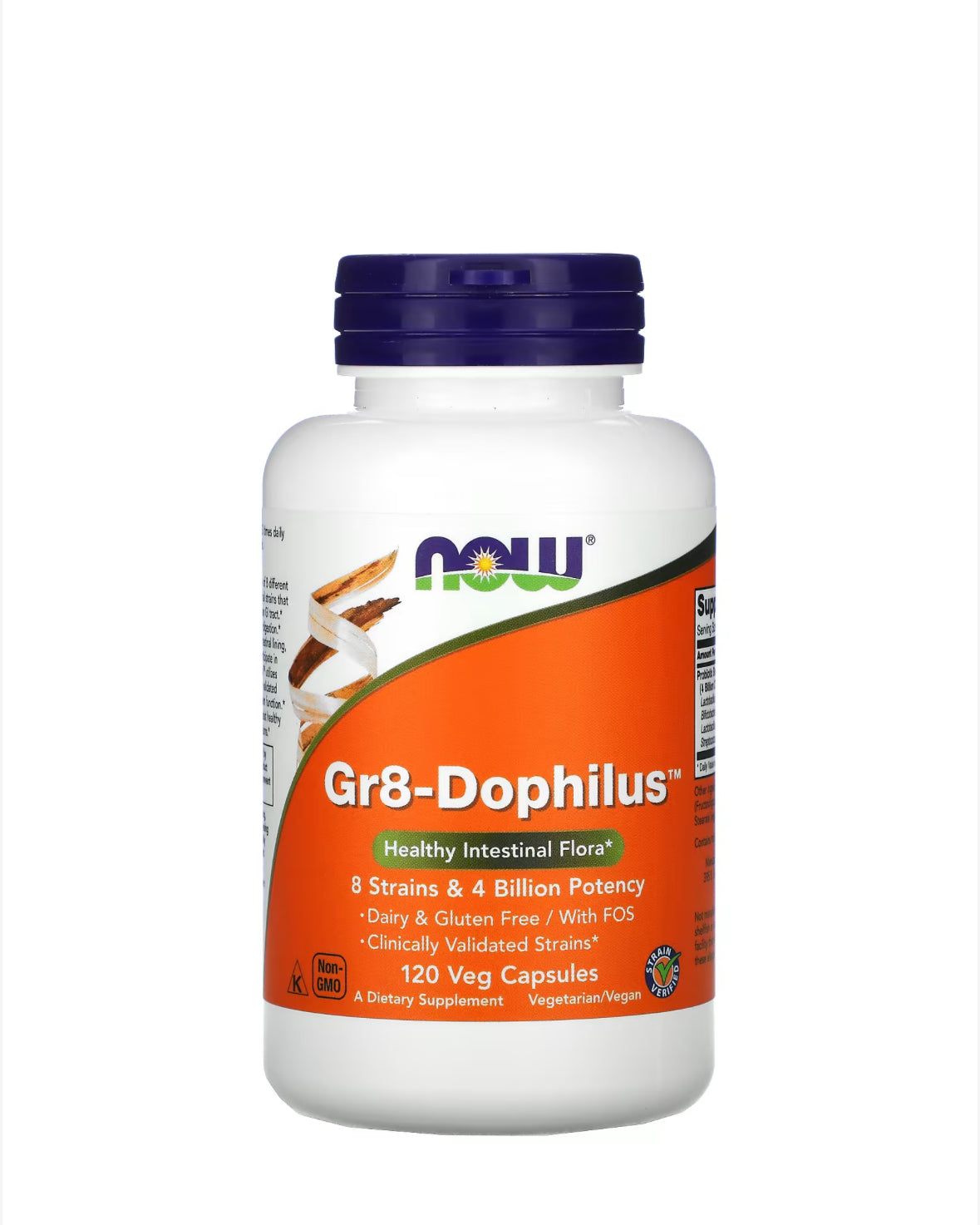 NOW GR8-DOPHILUS, 120 VEG CAPSULES