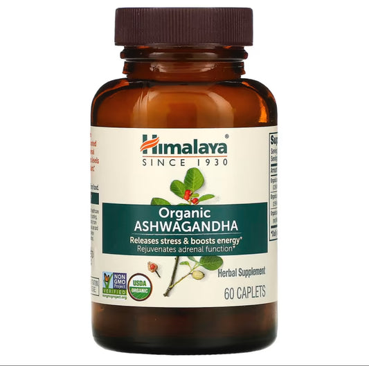 HIMALAYA ORGANIC ASHWAGANDHA, 60 CAPLETS