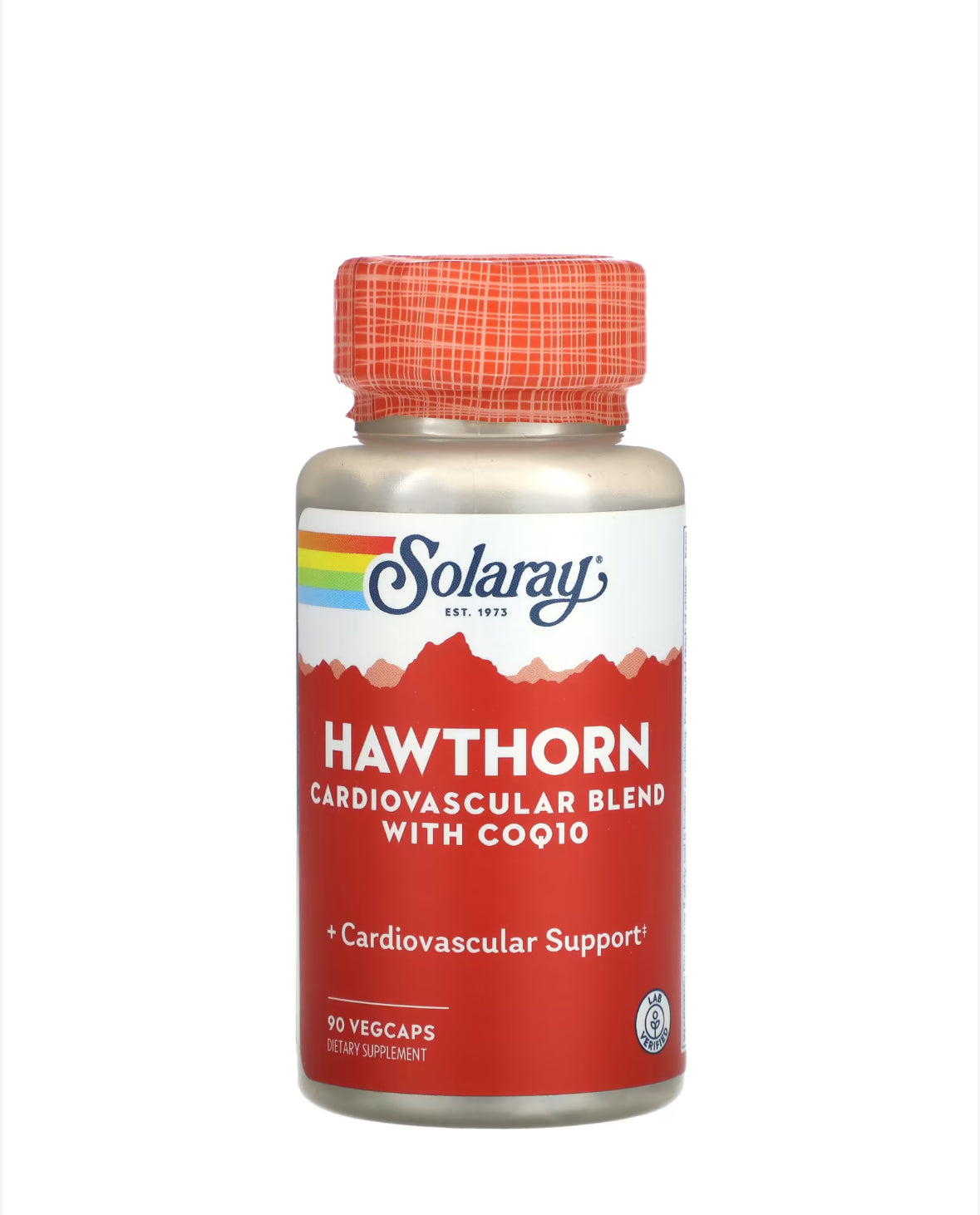 SOLARAY HAWTHORN CARDIOVASCULAR BLEND WITH COQ10, 90 VEGCAPS