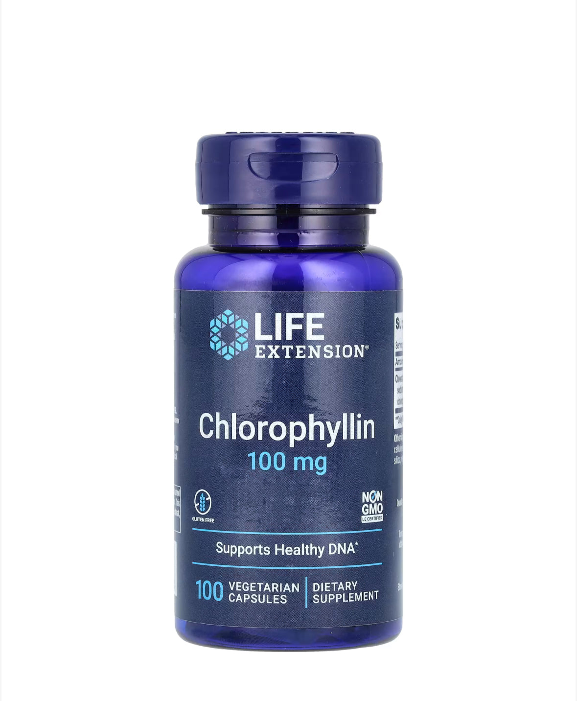 LIFE EXTENSION CHLOROPHYLLIN 100MG, 100 CAPSULES