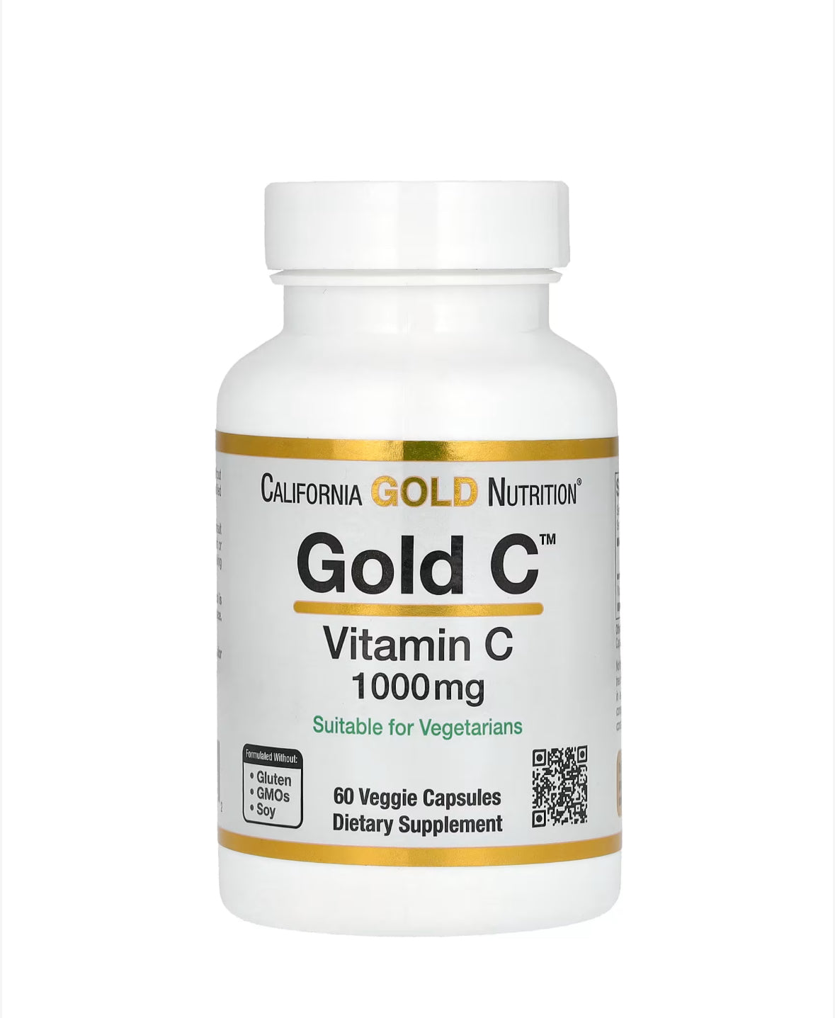 CALIFORNIA GOLD NUTRITION GOLD C, 1000MG, 60 VEGGIE CAPSULES