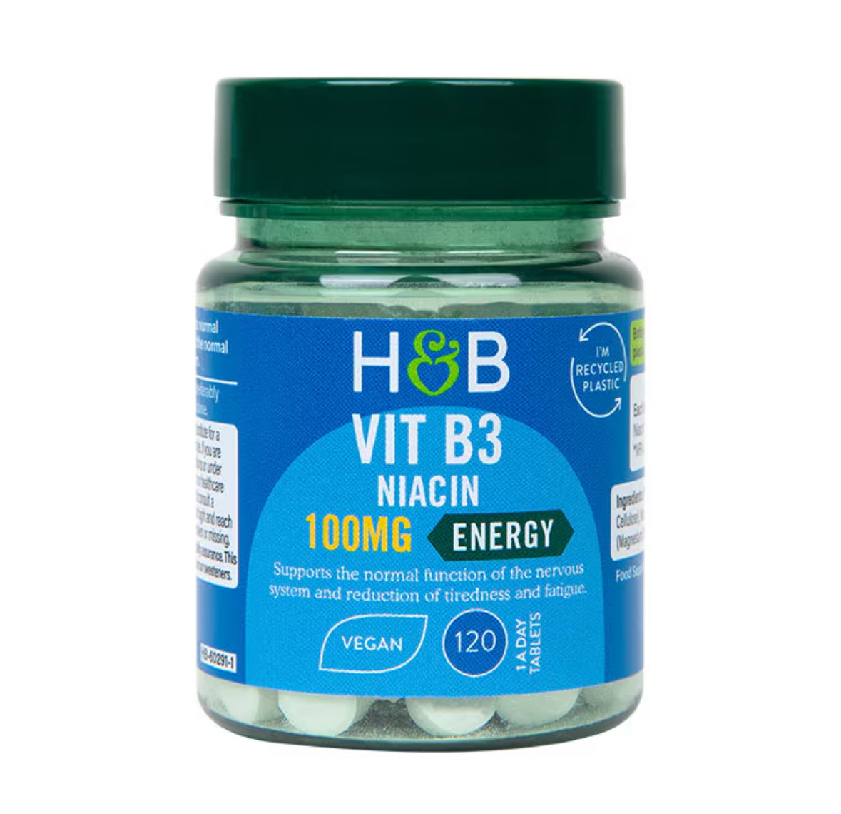 HOLLAND & BARRETT VIT B3 NIACIN 100MG, 120 TABLETS