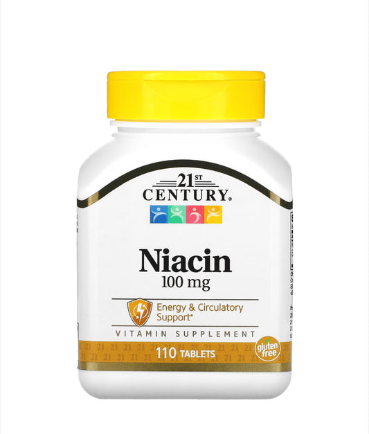 21ST CENTURY NIACIN 100MG, 110 TABLETS