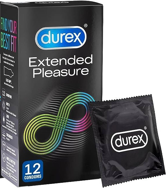 DUREX EXTENDED PLEASURE, 12 CONDOMS