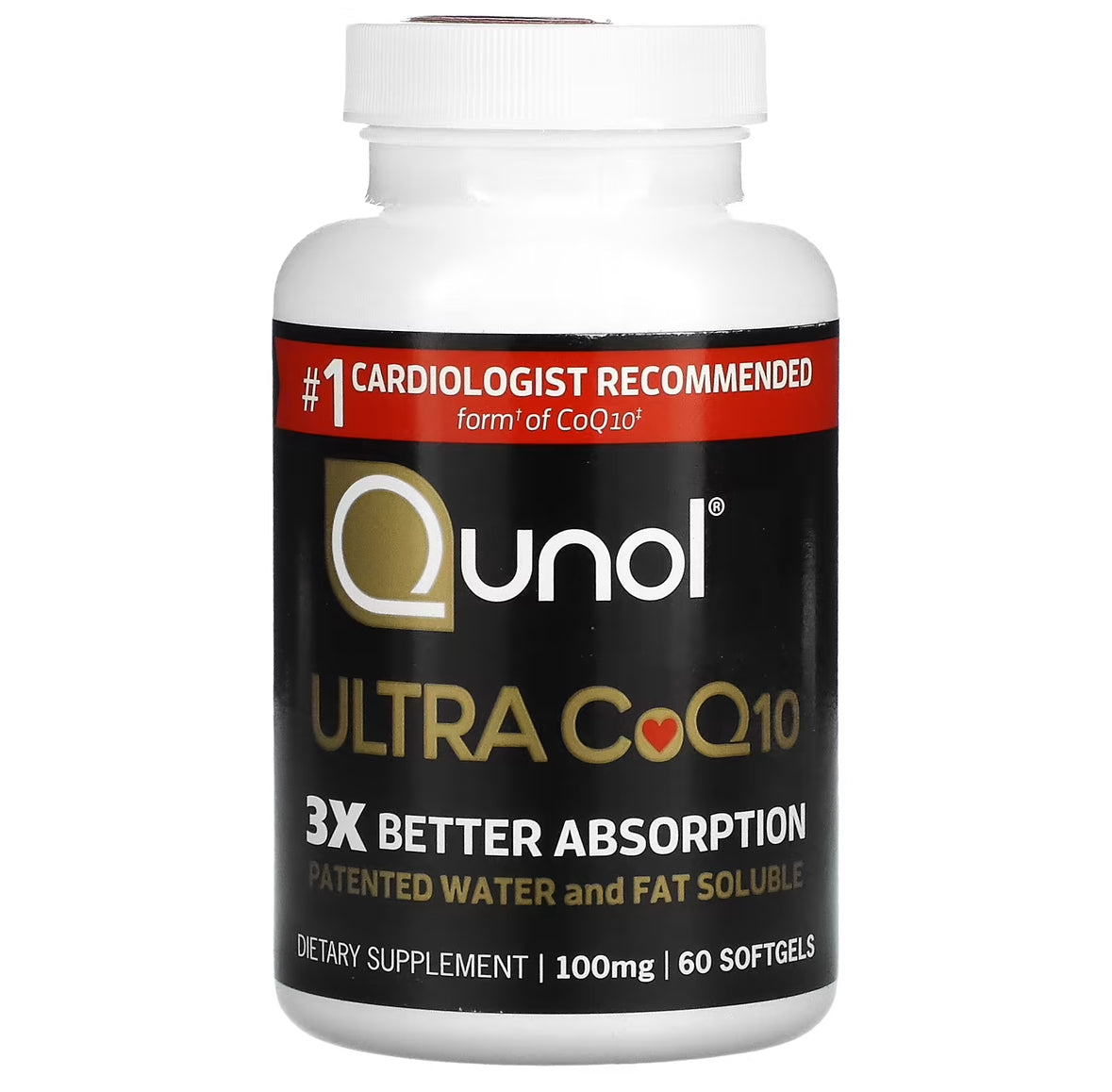 QUNOL ULTRA COQ10 100MG, 60 SOFTGELS