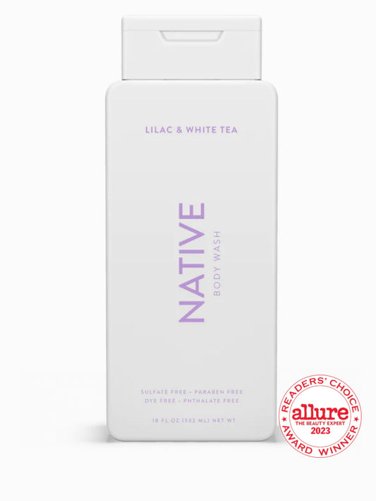 NATIVE BODY WASH LILAC & WHITE TEA