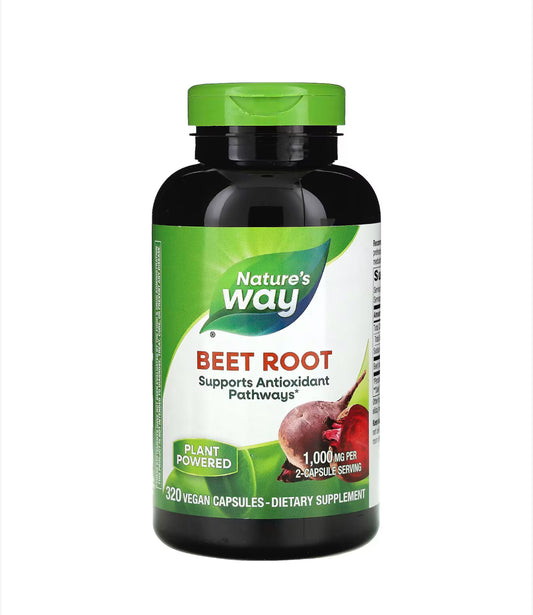 NATURE’S WAY BEET ROOT 1,000MG, 320 VEGAN CAPSULES