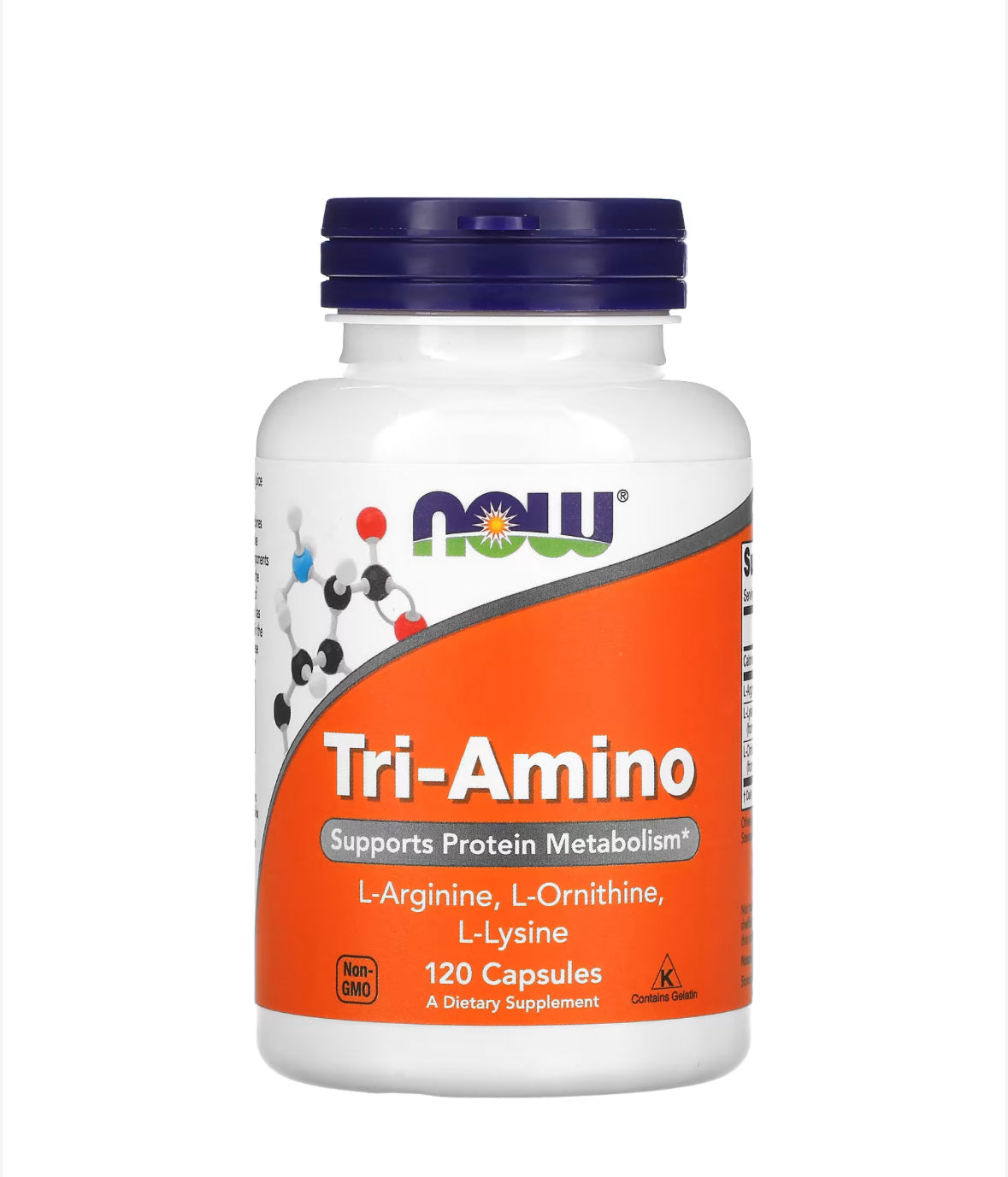 NOW TRI-AMINO, 120 CAPSULES