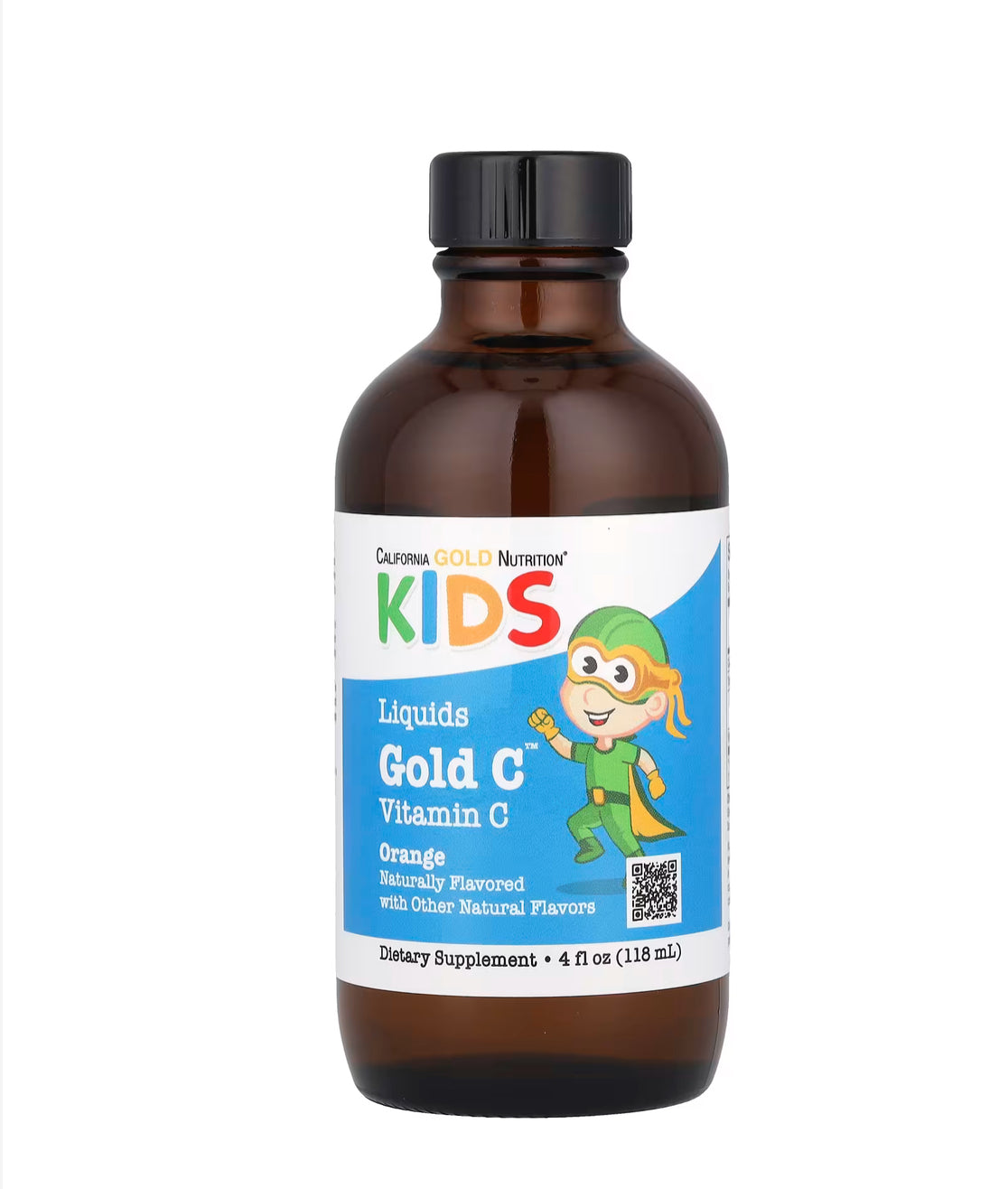 CALIFORNIA GOLD NUTRITION KIDS GOLD C, LIQUID VITAMIN C, 118ML