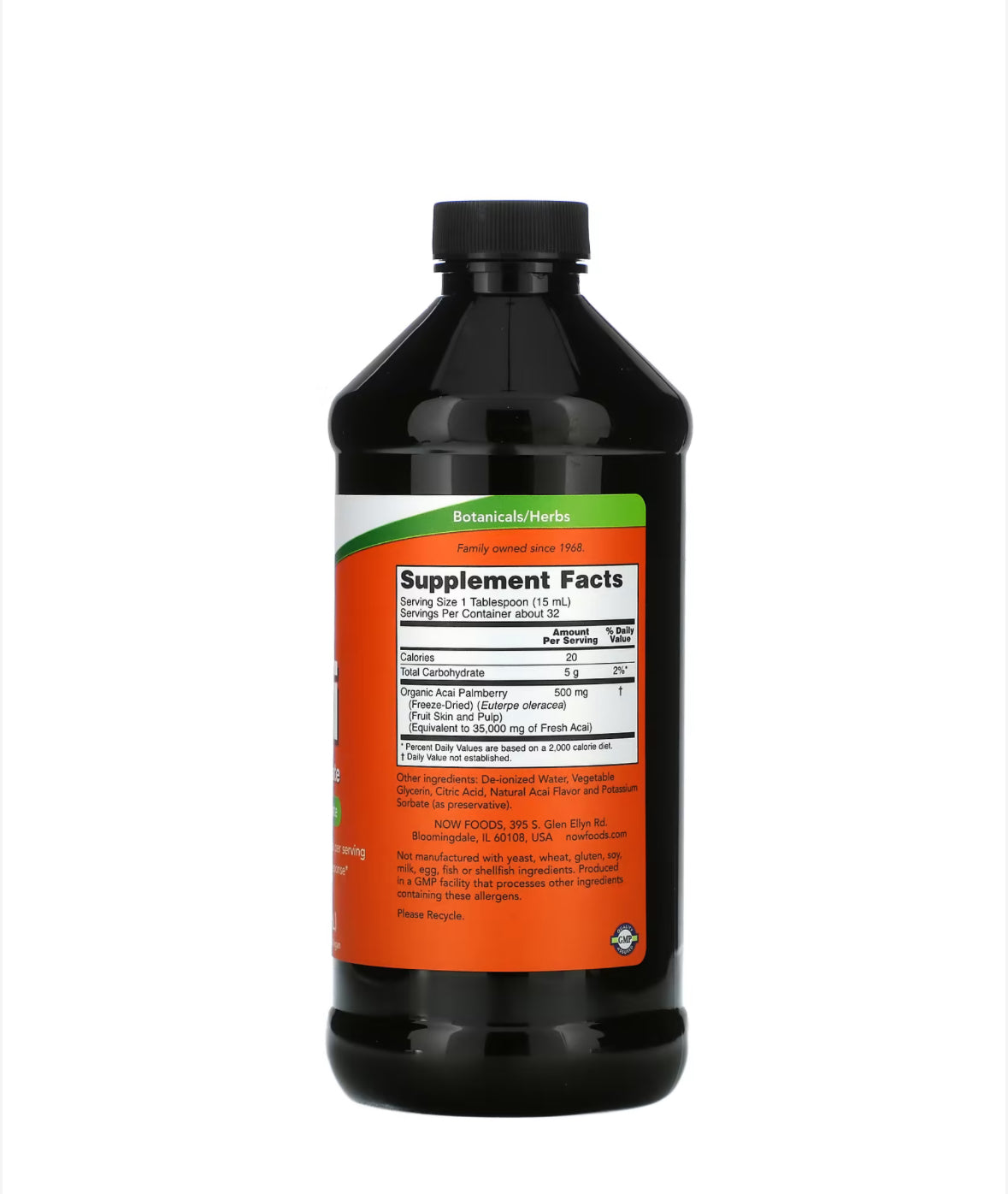 NOW ACAI LIQUID CONCENTRATE 473ML