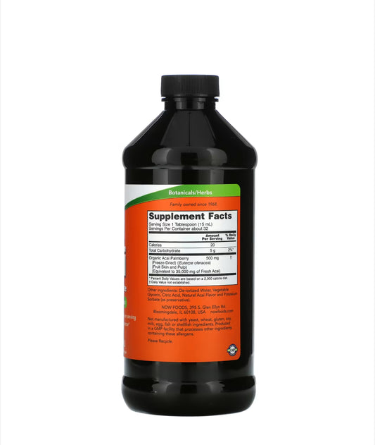 NOW ACAI LIQUID CONCENTRATE 473ML