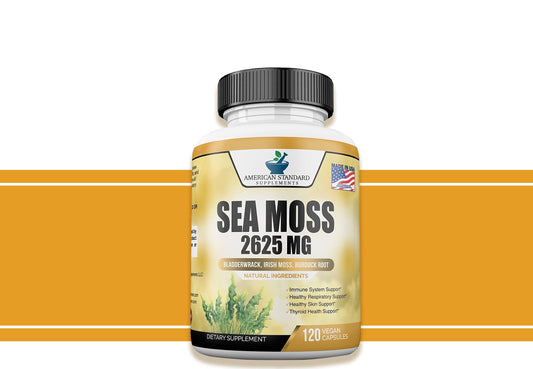 AMERICAN STANDARD SEA MOSS 2625MG, 120 VEGAN CAPSULES