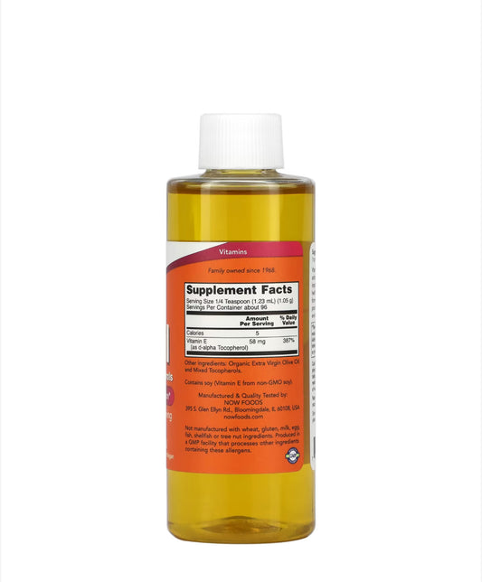 NOW VITAMIN E-OIL, 118ML