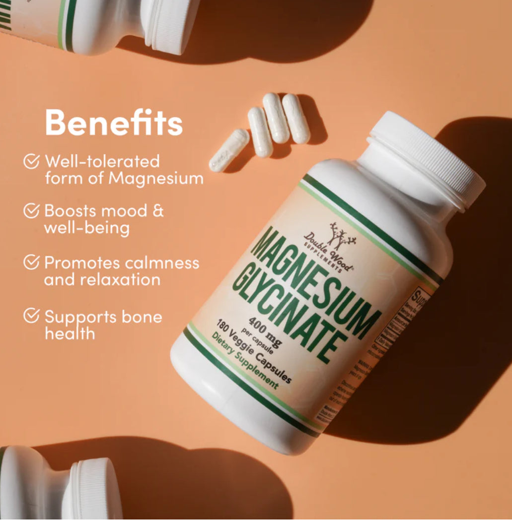 DOUBLE WOOD MAGNESIUM GLYCINATE 400MG