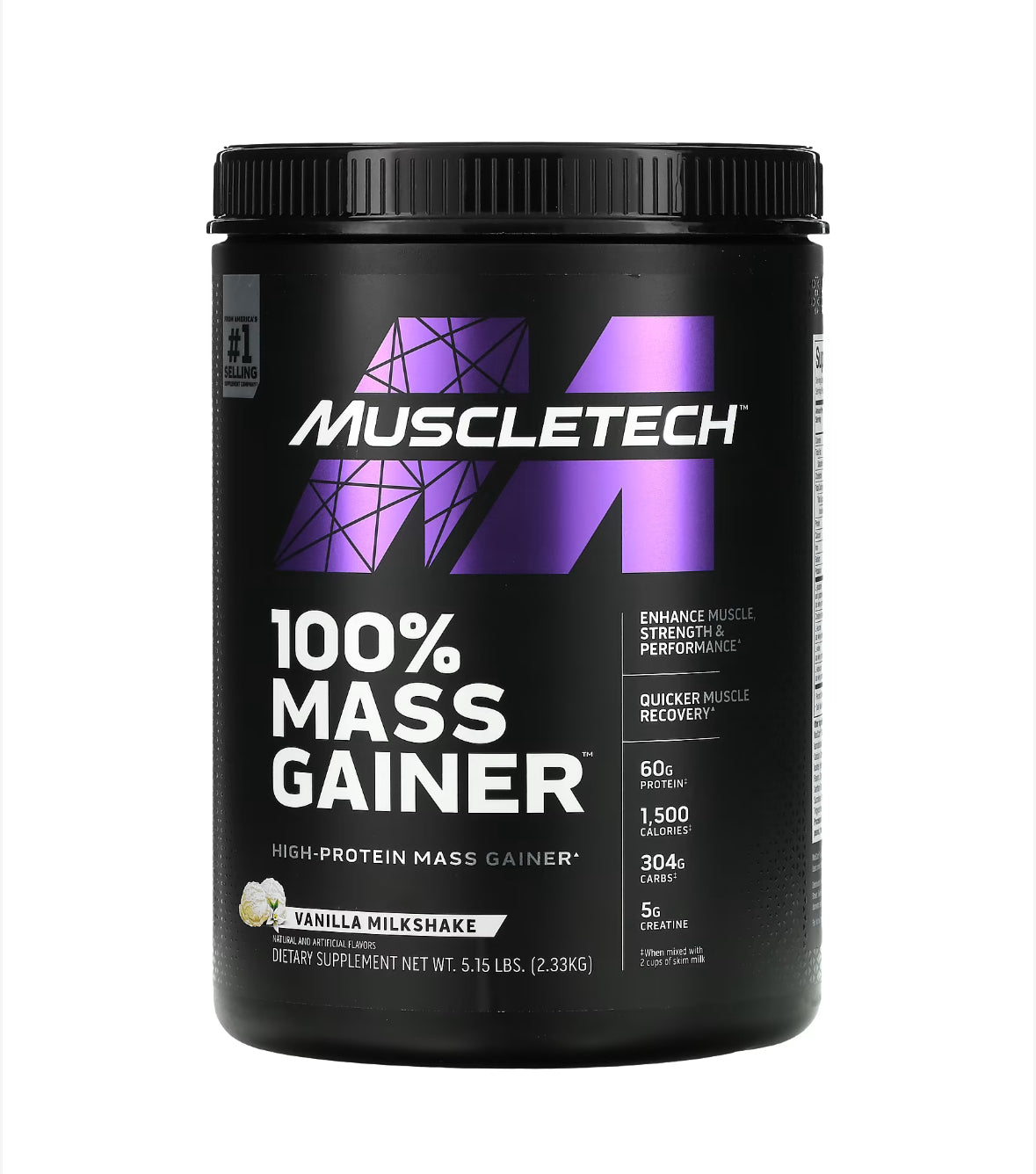 MUSCLETECH 100% MASS GAINER