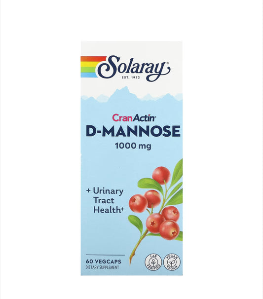 SOLARAY CRANACTIN D-MANNOSE 1000MG