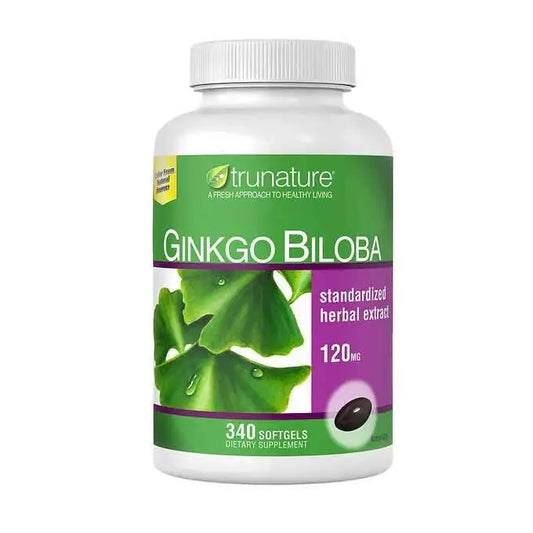 TRUNATURE GINKGO BILOBA 120MG, 340 SOFTGELS