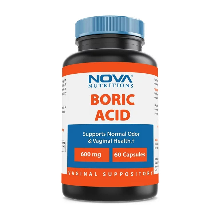 NOVA NUTRITIONS BORIC ACID 600MG, 60 CAPSULES