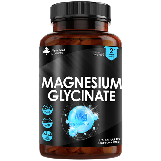 NEW LEAF MAGNESIUM GLYCINATE, 120 CAPSULES