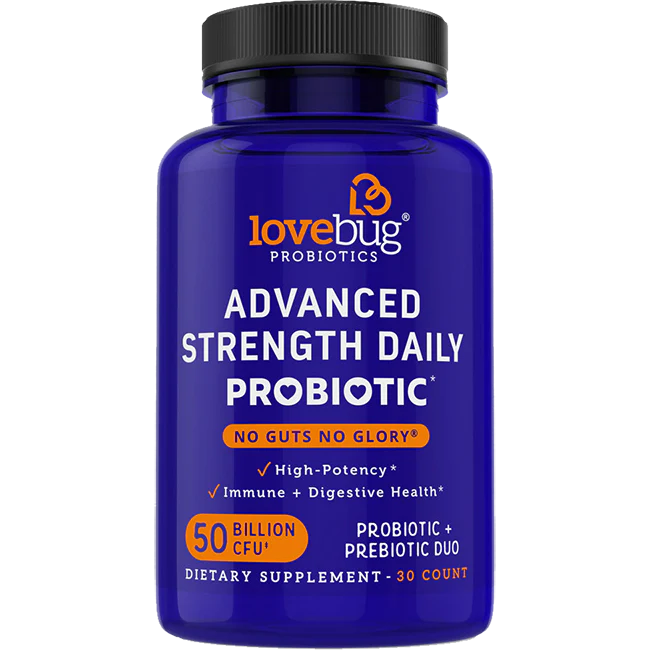 LOVEBUG PROBIOTICS ADVANCED STRENGTH DAILY PROBIOTIC