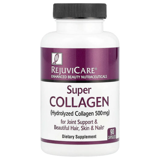 Rejuvicare
Super Collagen, 500 mg, 90 Capsules