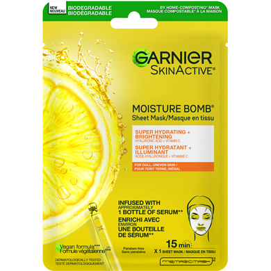 GARNIER SKINACTIVE MOISTURE BOMB SHEET MASK – Health Online