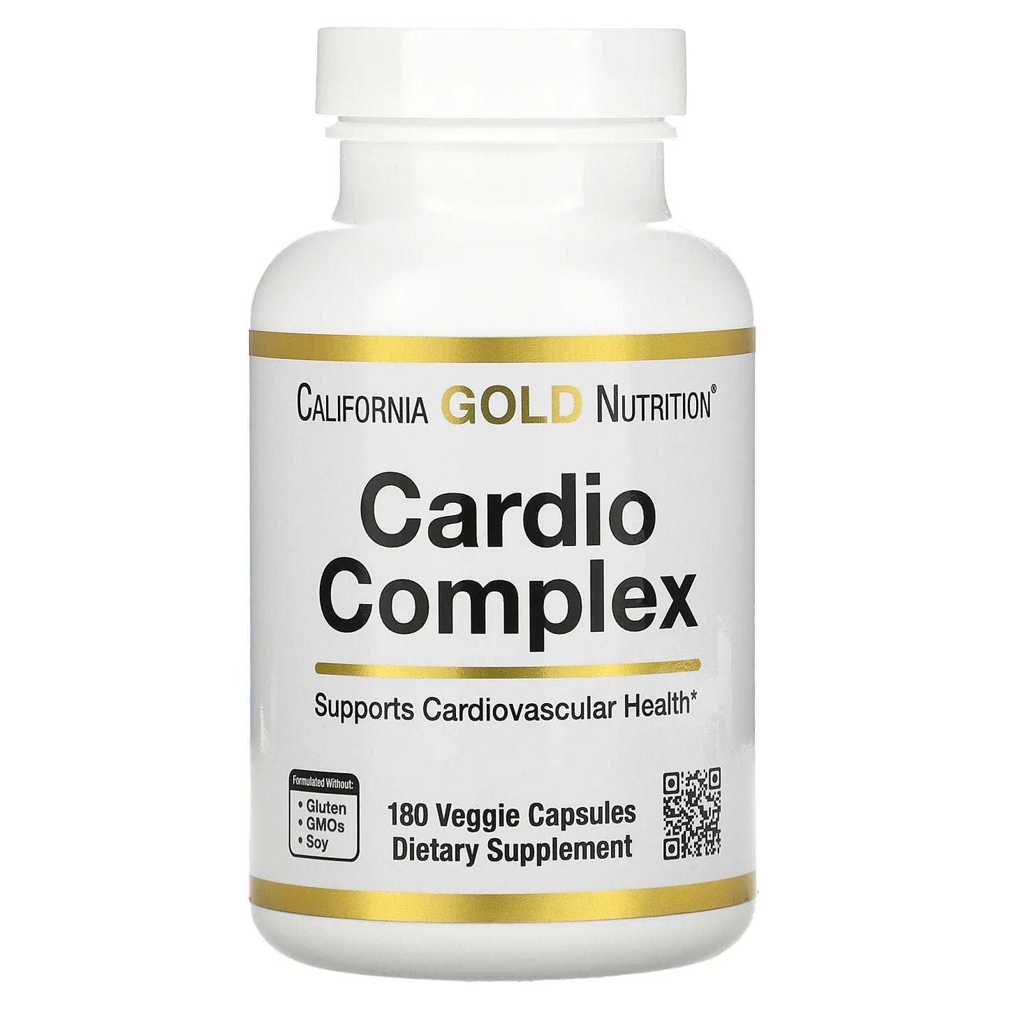 California Gold Nutrition
Cardio Complex, 180 Veggie Capsules