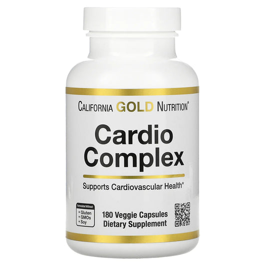 California Gold Nutrition
Cardio Complex, 180 Veggie Capsules