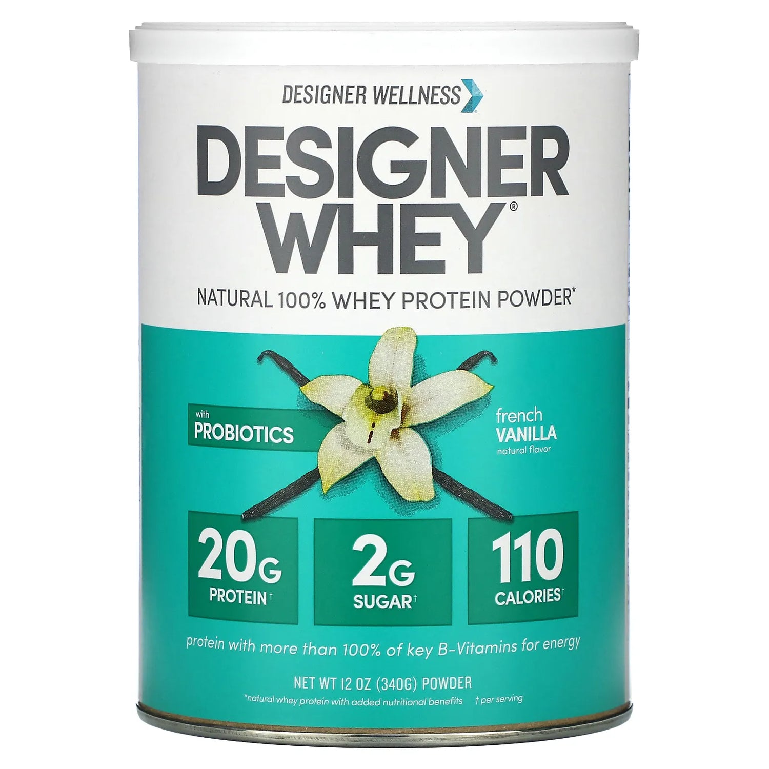 Designer Wellness Designer Whey, Natural 100% Whey Protein Powder, Fre ...