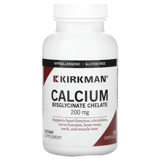 Kirkman Labs
Calcium Bisglycinate Chelate, 200 mg, 120 Capsules