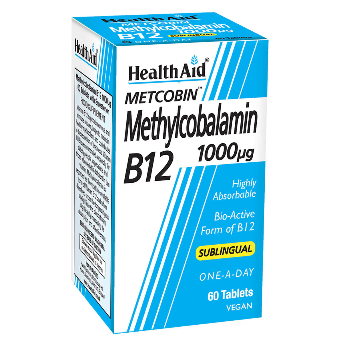 HEALTHAID METCOBIN METHYLCOBALAMIN B12