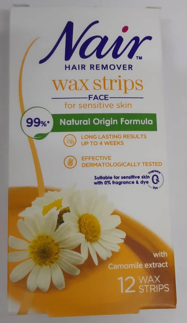 NAIR FACIAL WAX STRIPS