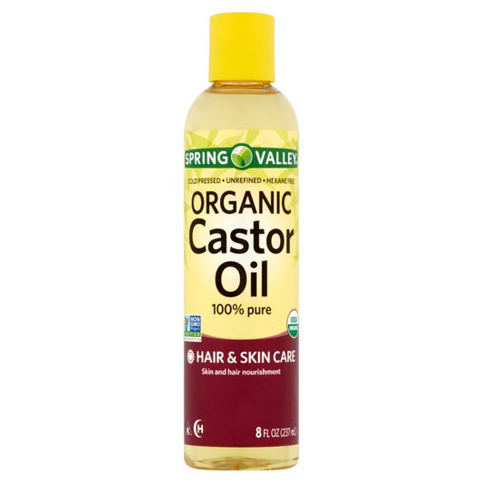 SPRING VALLEY ORGANIC CASTOR OIL 237ML