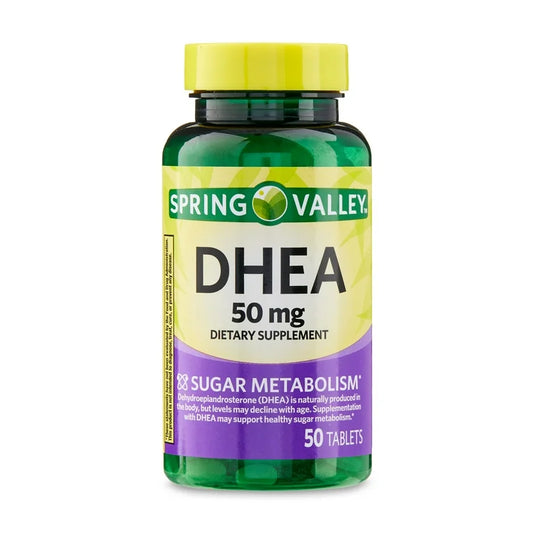 SPRING VALLEY DHEA 50MG, 50 TABLETS