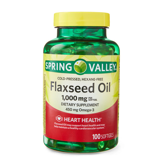 SPRING VALLEY FLAXSEED OIL 1,000MG