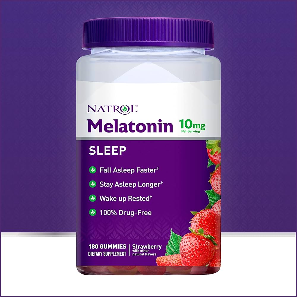 NATROL MELATONIN SLEEP 10MG, 180 GUMMIES