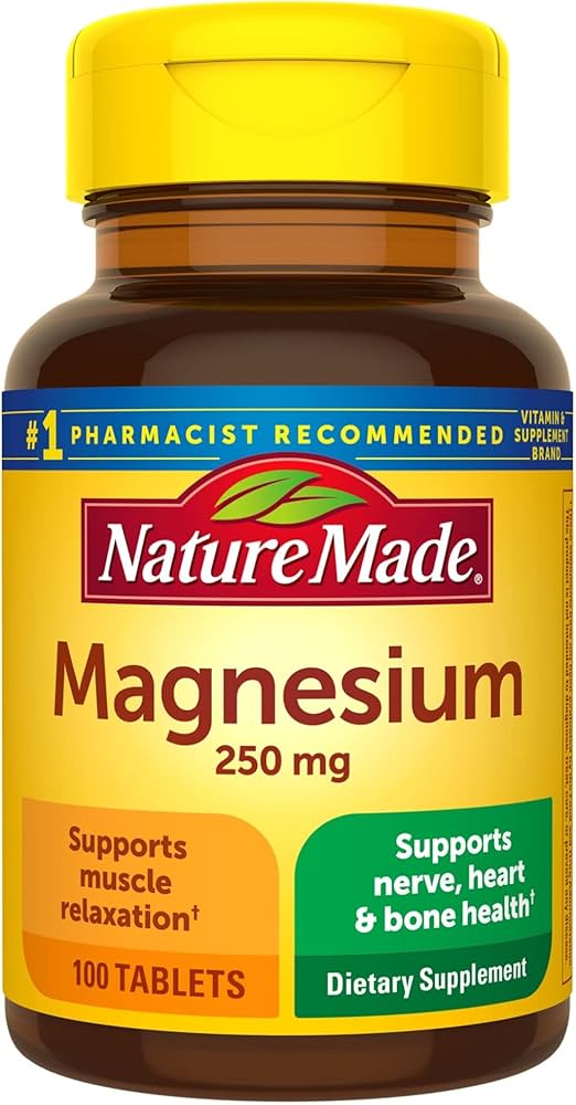 NATURE MADE MAGNESIUM 250MG, 100 TABLETS